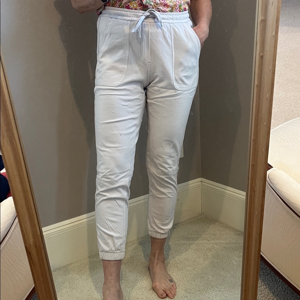 Athleta Pale Pink/Stone Farallon Joggers